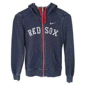 Nike x MLB Boston Red Sox Full Zip Hooded Sweatshirt Size Small